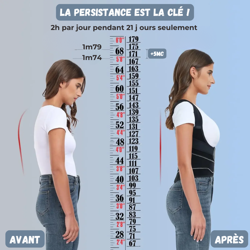 Correcteur de Posture réglable design croisé-Facilvit