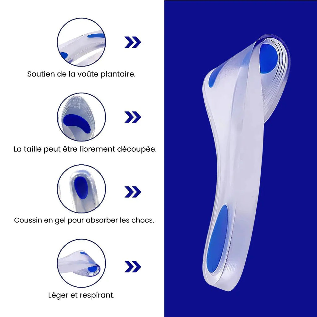 Semelle 100% Silicone - Vue Détaillée du Produit