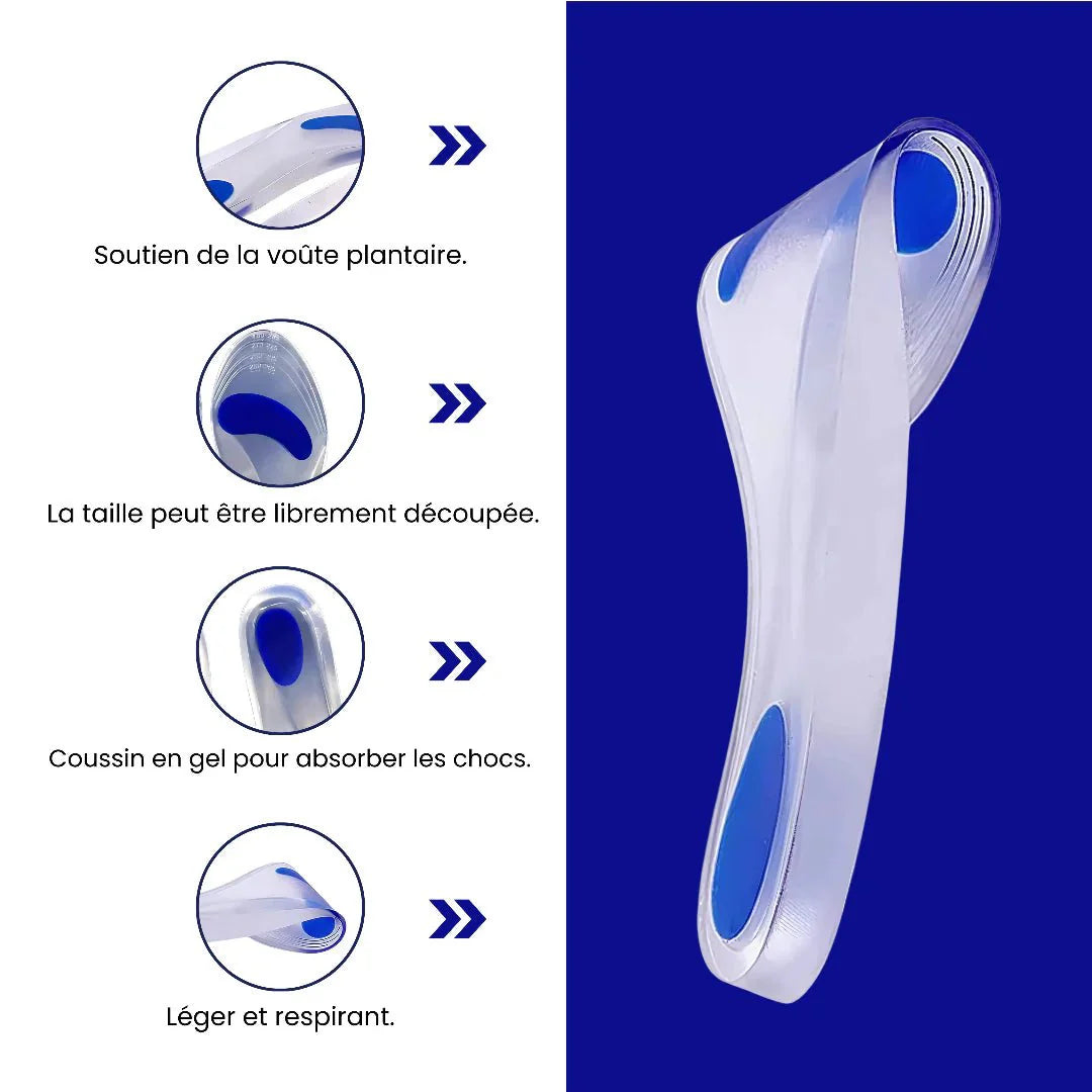 Semelle 100% Silicone - Vue Détaillée du Produit